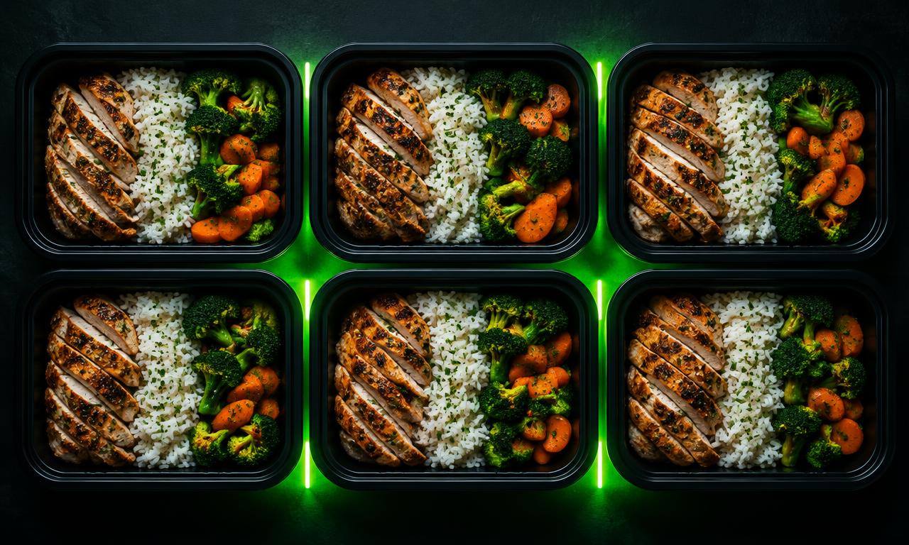 Marmitas fitness organizadas para a semana